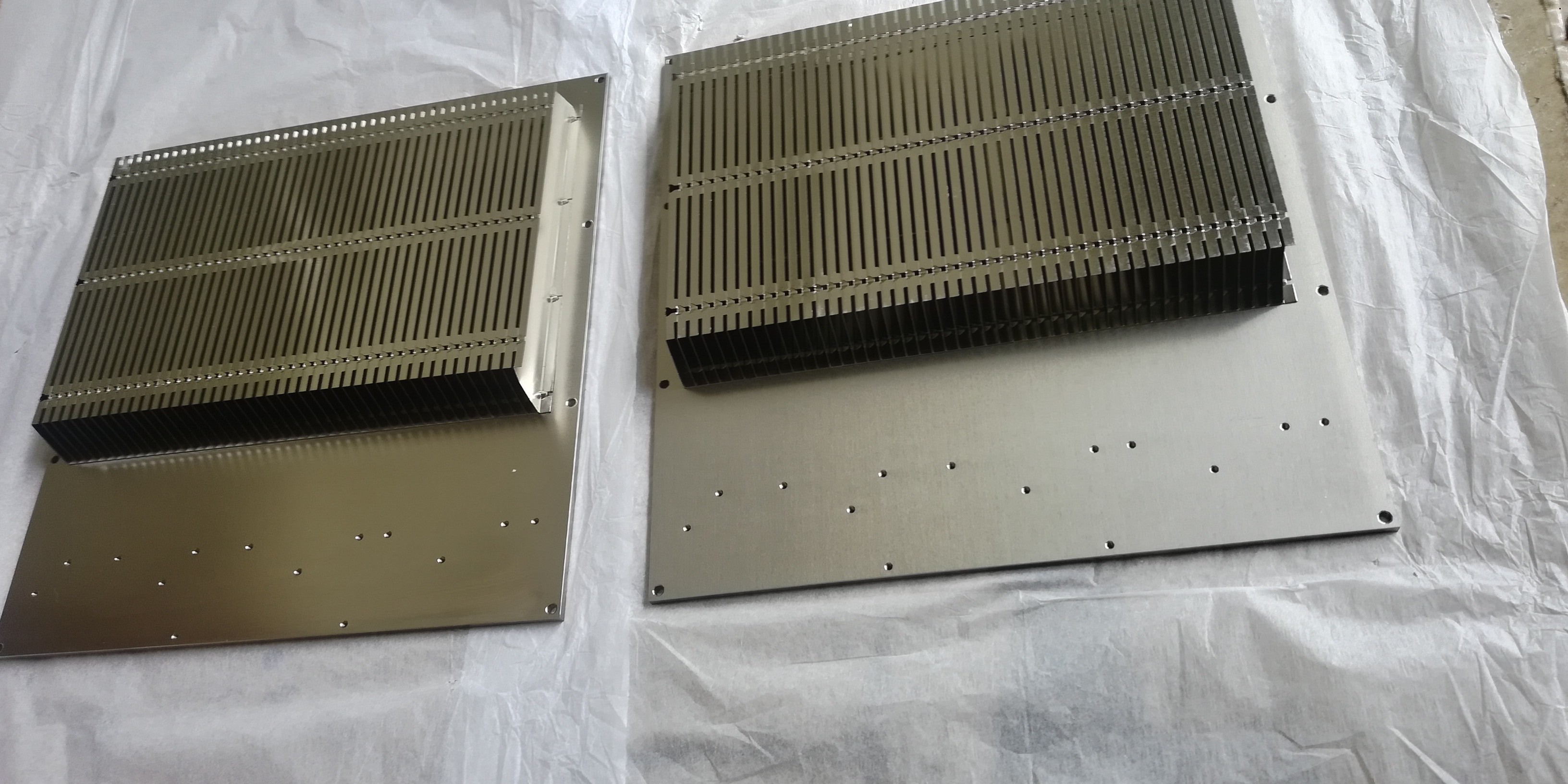 High Power Led heat sink Customized Aluminum Zipper Fin Heatsink With