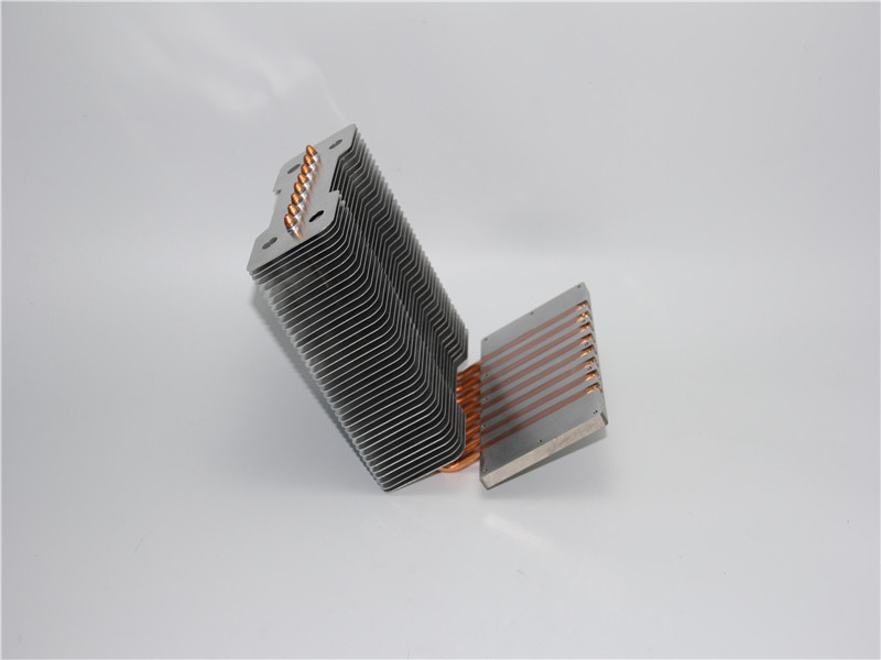 130W Copper Pipe heat Sink Thermal Fat Heat pipe Block Plate Aluminum ...