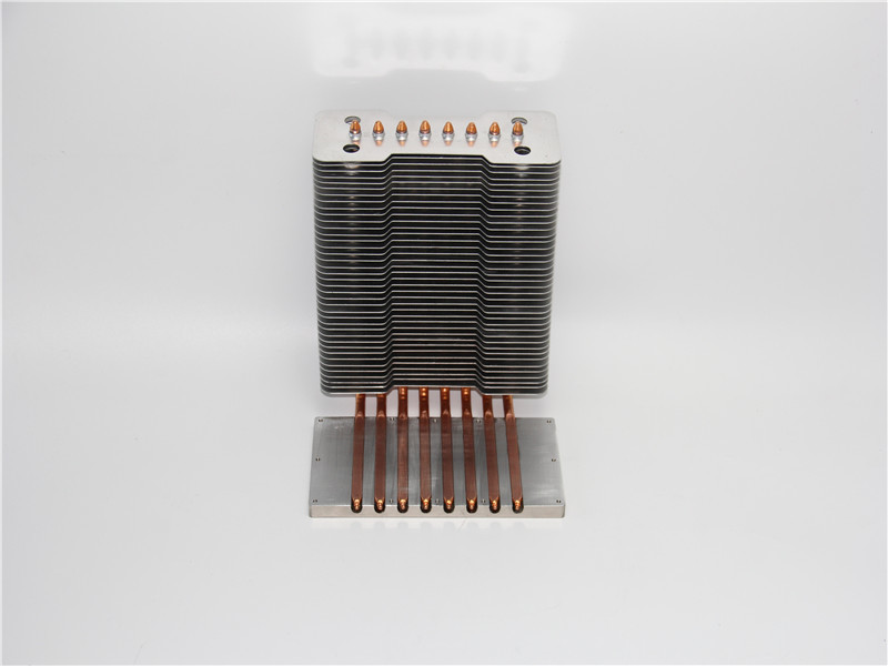 130W Copper Pipe heat Sink Thermal Fat Heat pipe Block Plate Aluminum ...