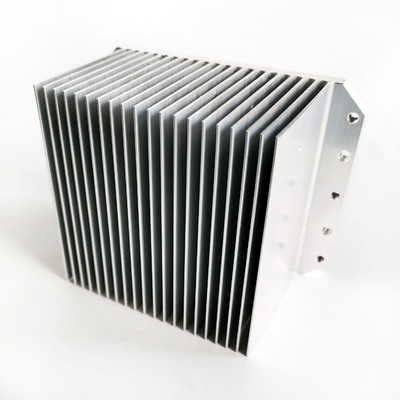 Efficient Aluminum Extruded Heat Sink -40 To 85°C For Heat Dissipation Silver Color