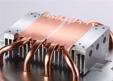 LED Heat Pipe Radiator Copper Heat Sink Metal Stamping Parts ISO