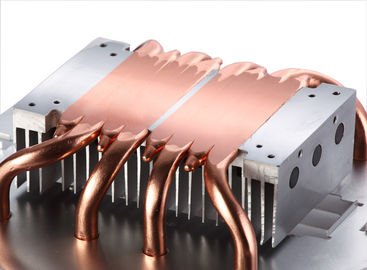 Soldered Pin Fin Heat Sink With Copper Pipe Liquid Evaporate Technology