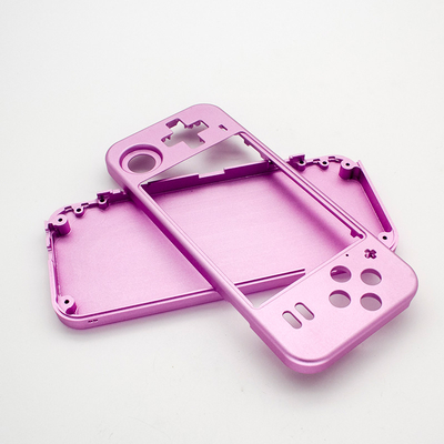 Customized CNC Machined Aluminum Parts Pink Electroplating Phone Case CNC Metal Parts