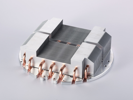 Stamping Copper Pipe Heat Sink IP55 Rated For Industrial Applications