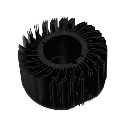 Custom Round Aluminum Heatsink Natural Anodise / Painted / Tin Plated Finish