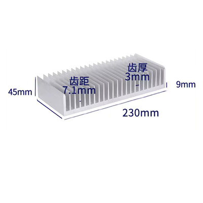 Industrial Cooling With Silver Aluminum Heat Sinks Lightweight High Durability