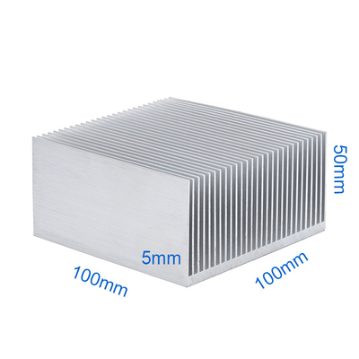 Industrial Cooling With Silver Aluminum Heat Sinks Lightweight High Durability