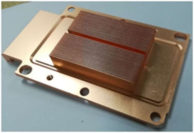 Precision Brass Stamping Cooling Heatsink Skiving And Machining Heat Sink with Antioxidant Treatment