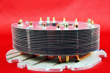 Custom Aluminum Fin Copper Pipe Heat Sink For Flood Light / Stage Lamp