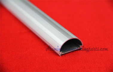 Long Silver Anodize Aluminum Alloy Extruded Profiles Of LED Fluorescent Tube For Daylight & Sunlight Lamp