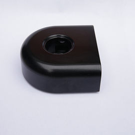 Custom Black Aluminum Alloy CNC Machined Parts +/- 0.005MM Tolerance For USB Chips Cover