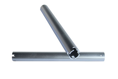 Silver Anodize Aluminum Alloy Extruded Profiles Of LED Fluorescent Tube For Daylight & Sunlight Lamp