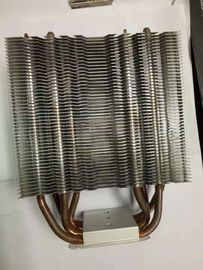 Finishing Passivation Copper Pipe Aluminum Fin Heat Sink  /  Thin  Heatpipe Heatsink