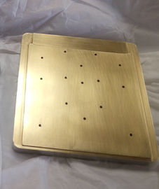 Mechanical CNC Machining Heat Plate Nickel Plating Machined Copper Sheet Panel Glod Plating