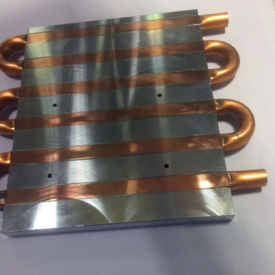 6061 Alu Cold Plate Heat Sink Stamped Passivation Surface Treatment