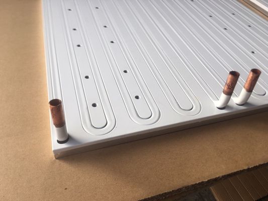 395*395*10 mm Aluminum Powder Coated Cold Plate 99.5% LF Solar Panel Water Cooled Heat Sink