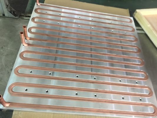 395*395*10 mm Aluminum Powder Coated Cold Plate 99.5% LF Solar Panel Water Cooled Heat Sink