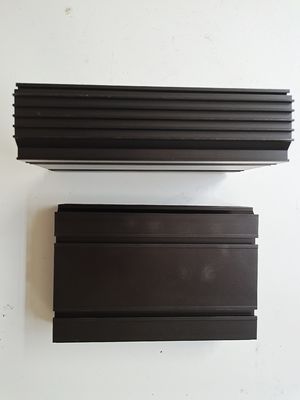 Passivation Anodizing Fin Led Extruded Aluminum Heatsink Black Color