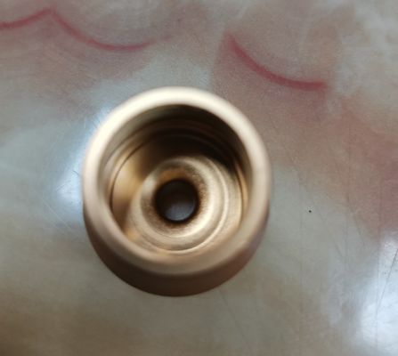 Pure Copper Parts CNC Machining Process Electroplating With Hole