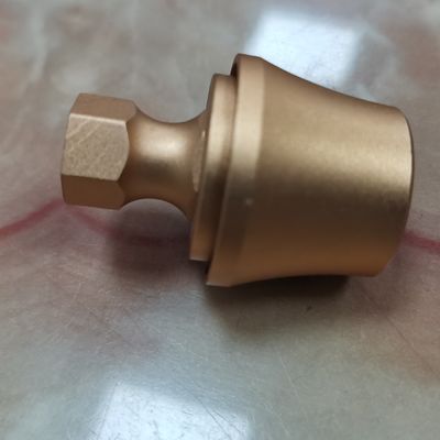 Pure Copper Parts CNC Machining Process Electroplating With Hole