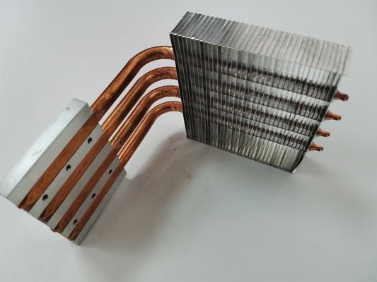 Square Angle Zipper Fin Heat Sink , Industrial LF Metal Heat Sink