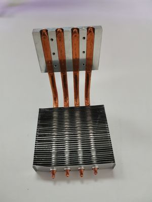 Square Angle Zipper Fin Heat Sink , Industrial LF Metal Heat Sink