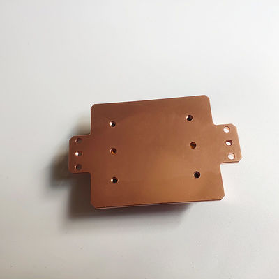 Electroplated Cold Plate Bonded Fin Heat Sink , Copper CPU Small Led Light Heat Sink