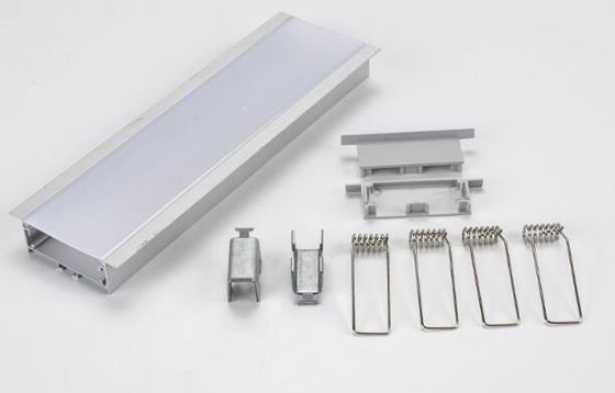 Silver Al6061 T6 Extruded Aluminum Enclosures For LED Lighting