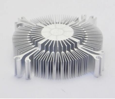 Customized Extruded Round Sunflower Radiator Aluminum Heatsink Profile Extrusion for LED Lighting