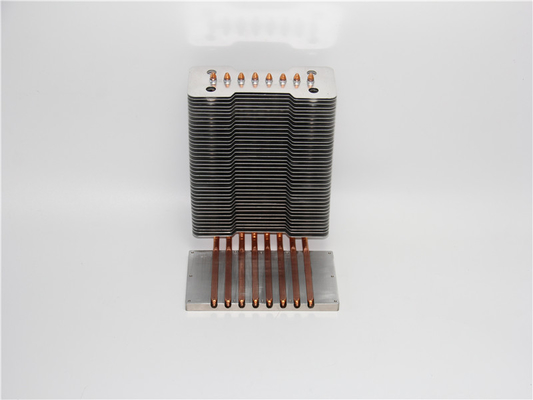 130W Copper Pipe heat Sink Thermal Fat Heat pipe Block Plate Aluminum Fin Cooler For LED