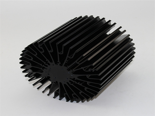 6082-T6 Aviation Industrial Aluminum Profiles , Electroplated Aluminum Extrusion Radiator