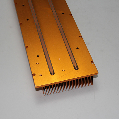 Copper Heatsink With Buried Cu- Heat Tube Cooler Copper Radiater