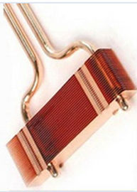 Electronics Copper Pipe Heat Sink Mini Copper Fin Welded