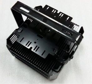 Black LED Lighting Aluminum Heat Sink Extrusions 320W Anodized Surface